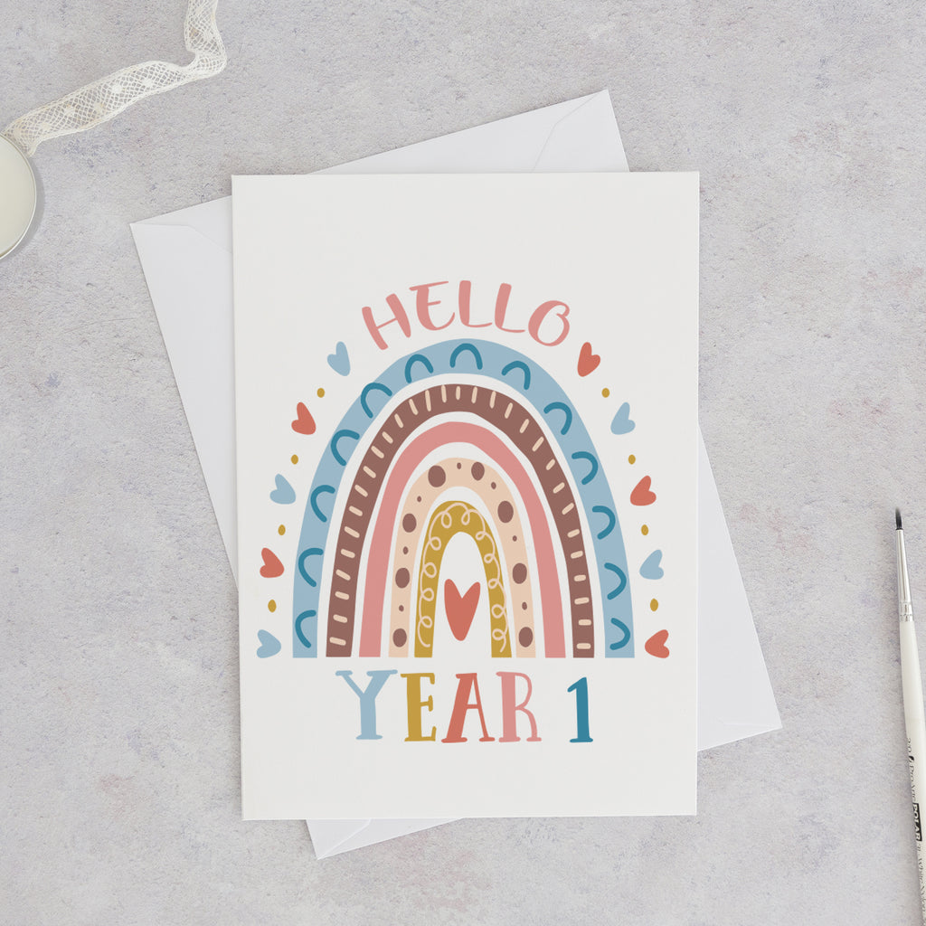 Personalised Back To School Year Card