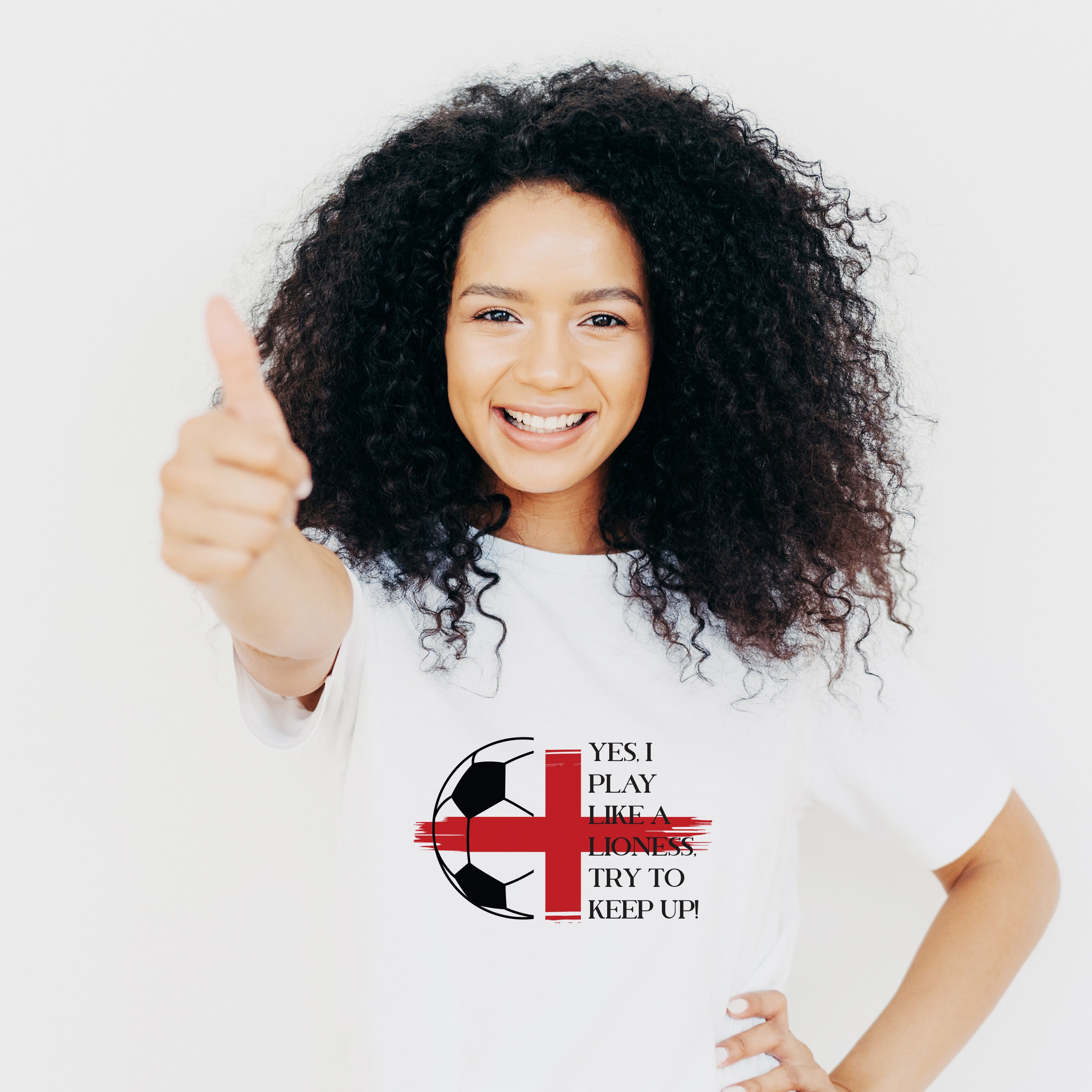 I Play Like A Lioness Women's Football Kids T-Shirt