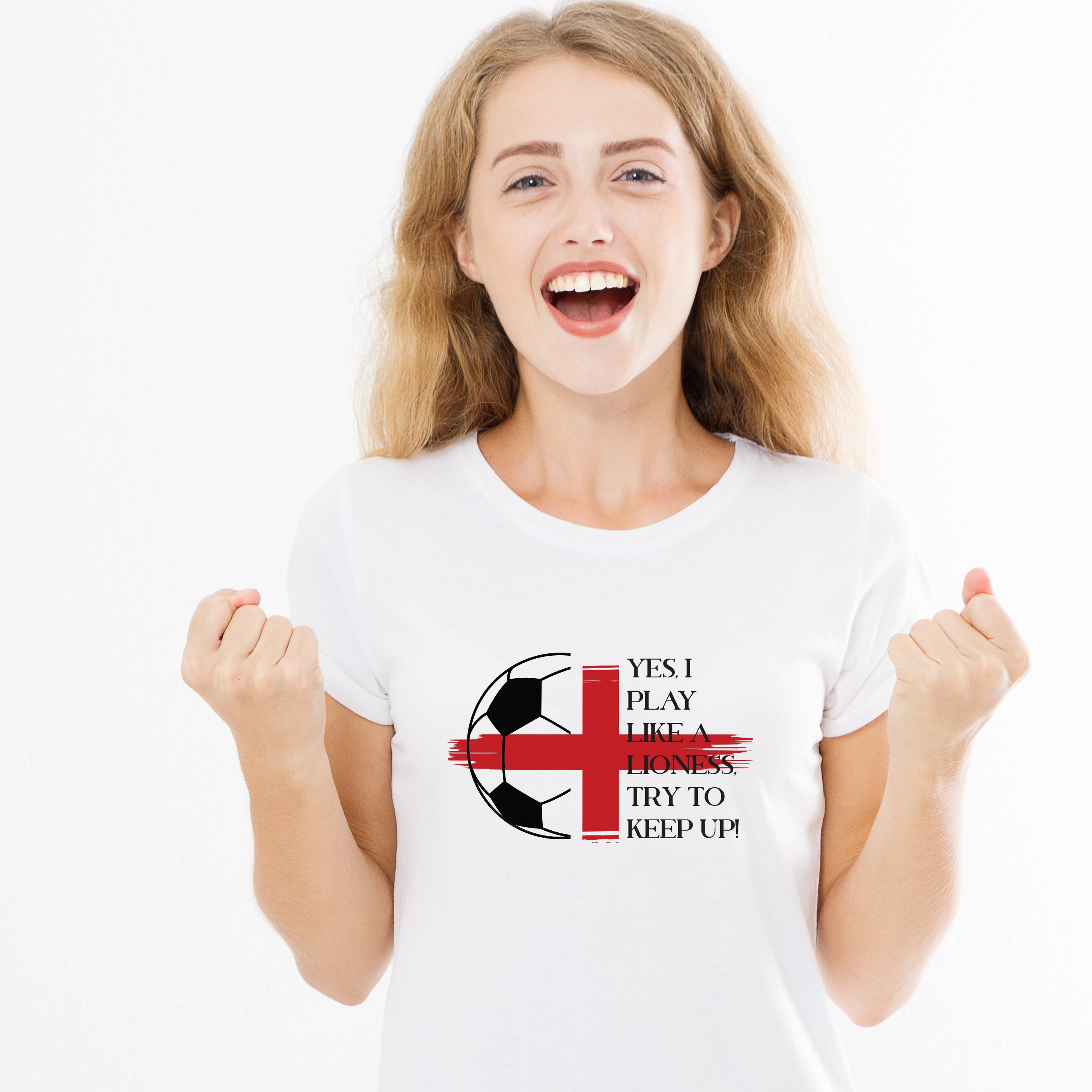 I Play Like A Lioness Women's Football Kids T-Shirt