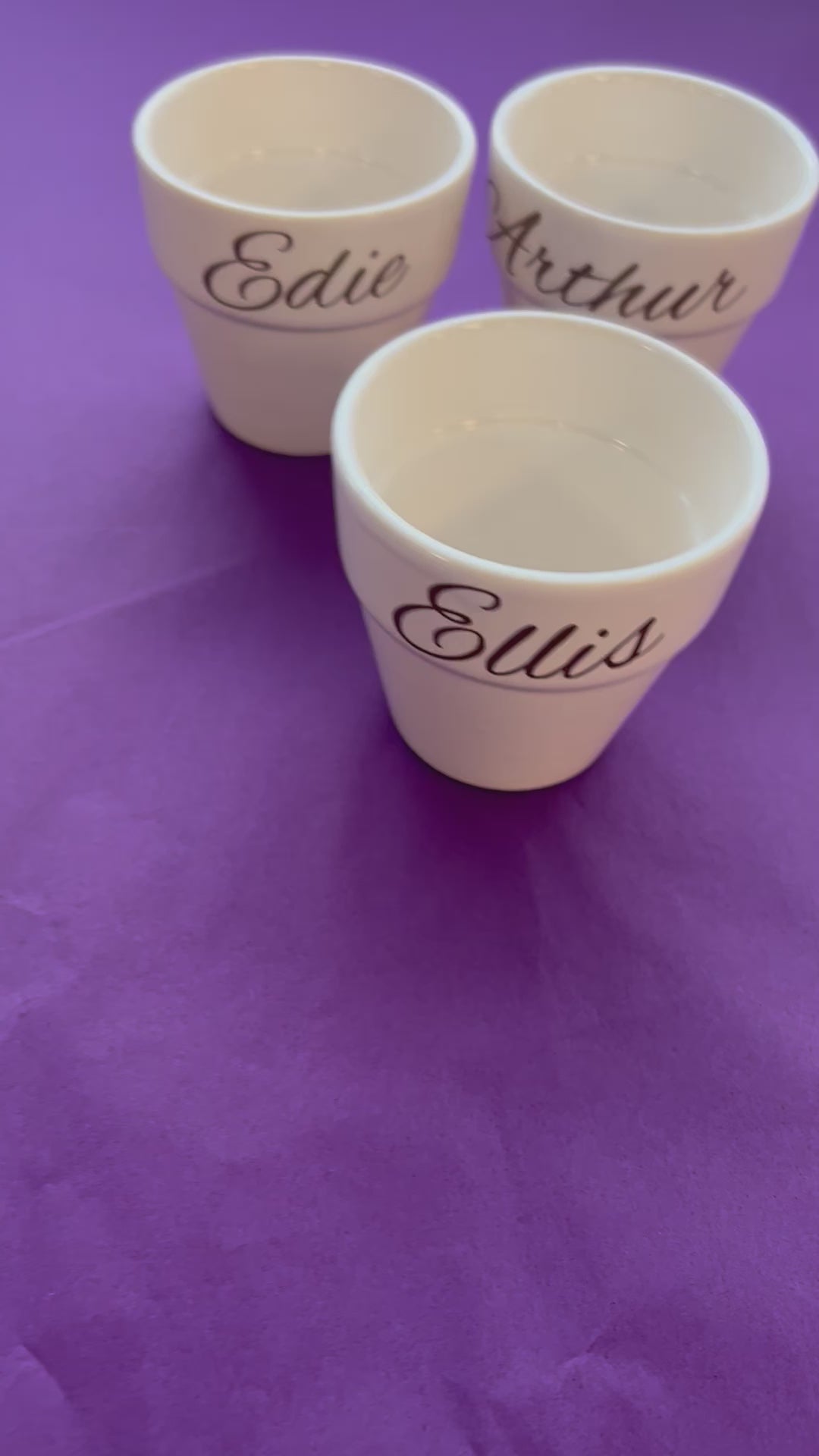 Easter Porcelain Pot Place Holder