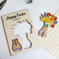 Pop Out Wooden Easter Flower Card
