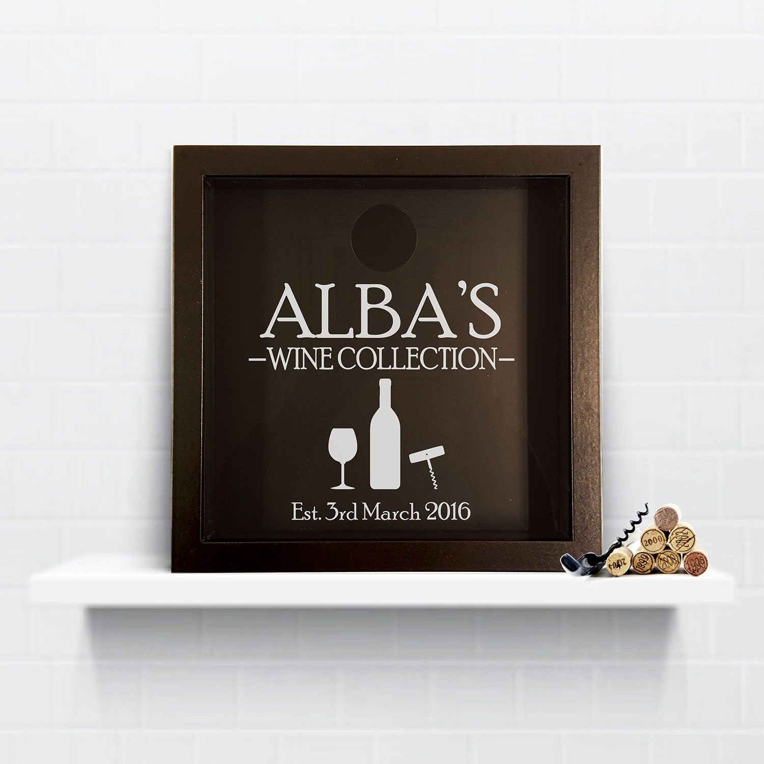 Personalised Wine Cork Collection Box