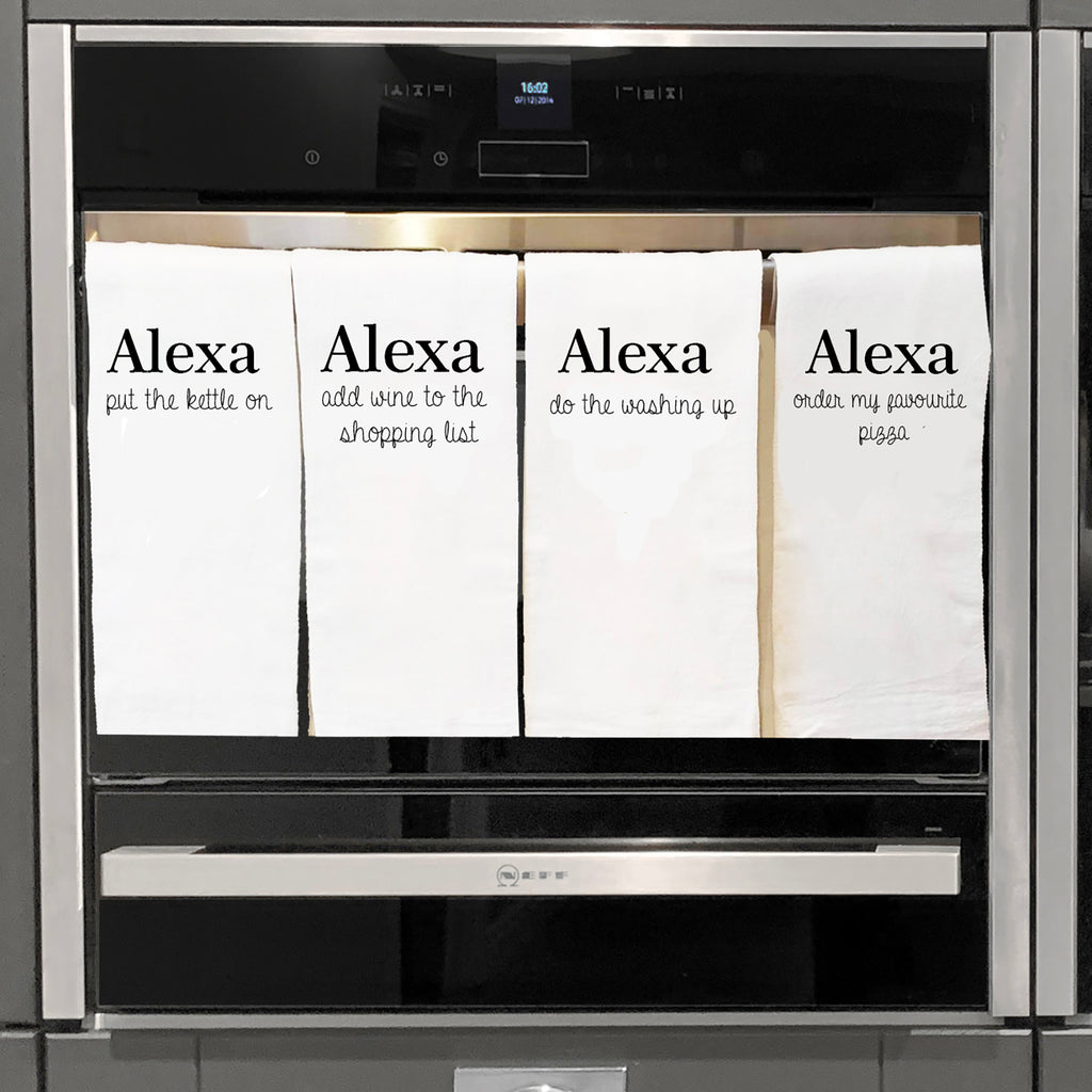 Funny Alexa Tea Towels
