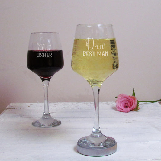 personalised engraved wine glass