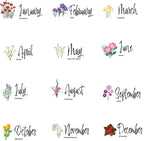 Personalised Birth Flower Bookmark