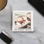Father's Day Photo Ceramic Coaster