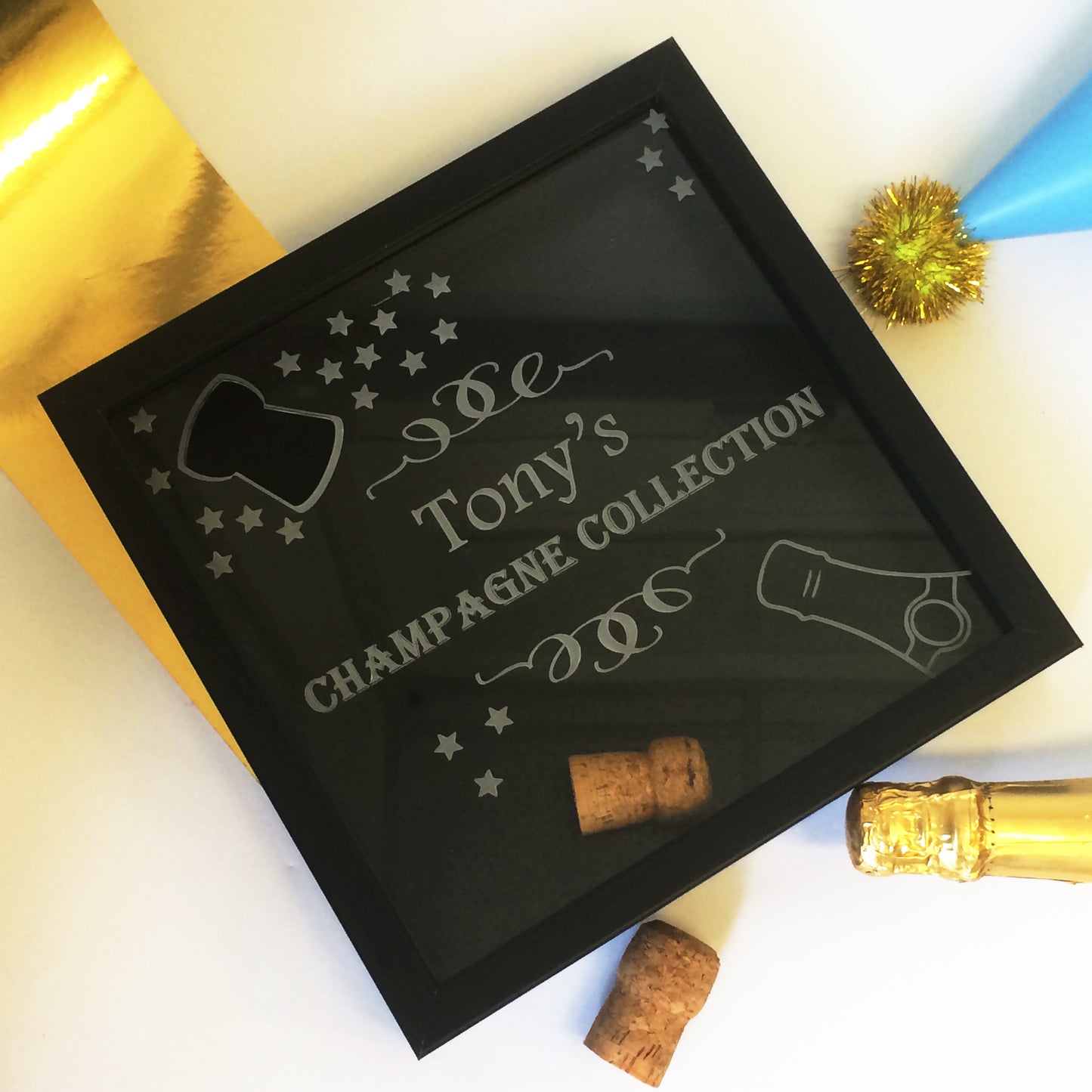 Champagne Cork Collection Box