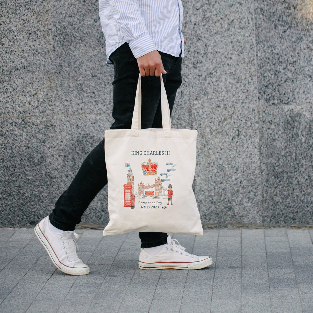 King Charles Coronation Tote Bag