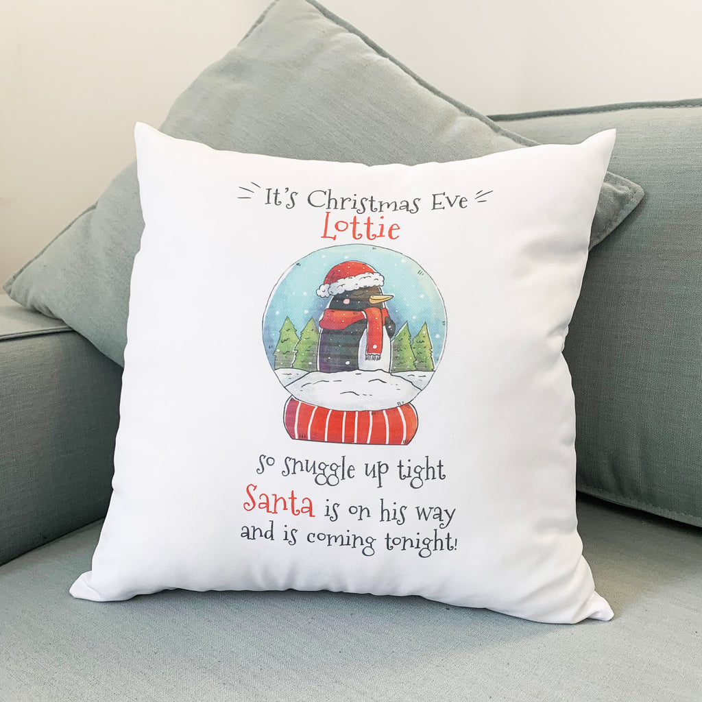 Personalised Christmas Eve Cushion