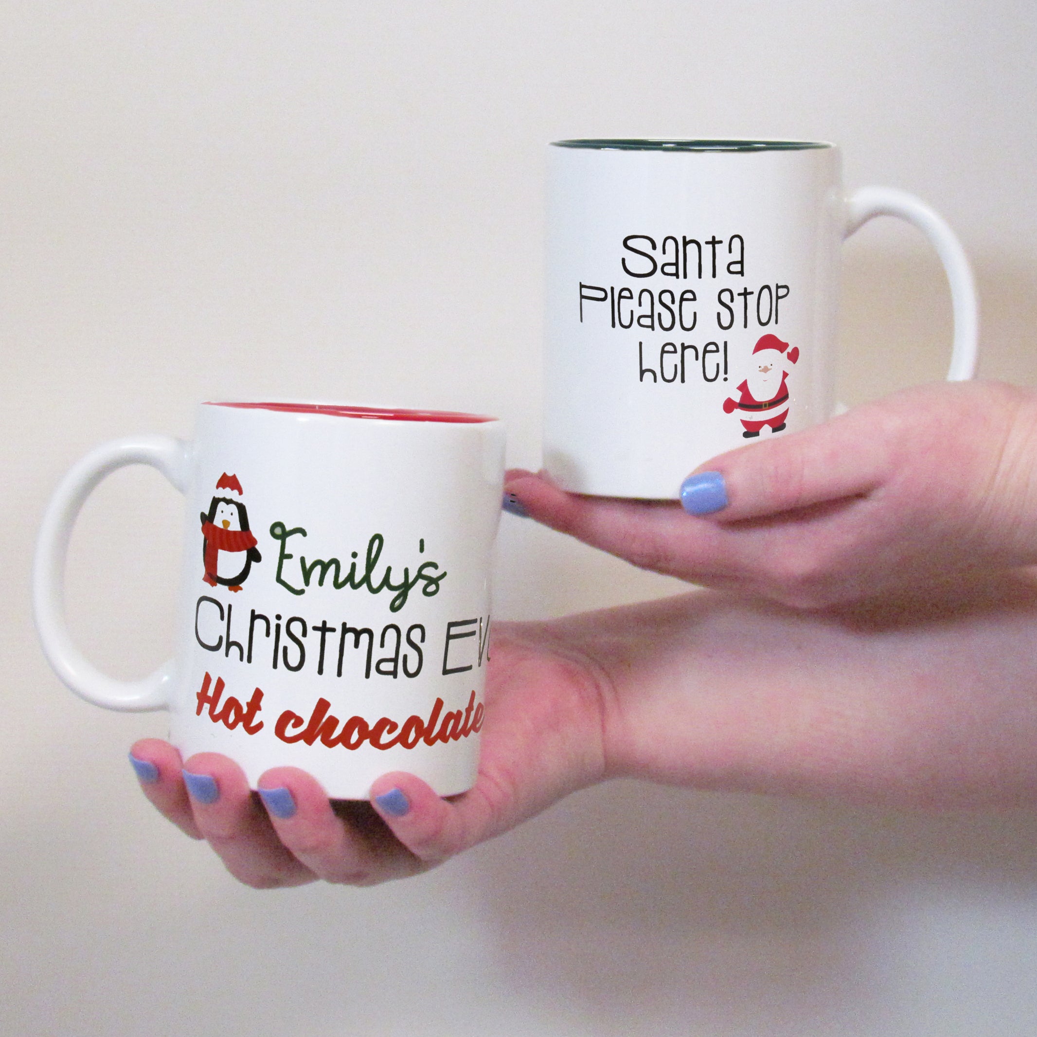 Personalised Christmas Hot Chocolate Mug