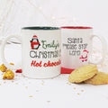 Custom Christmas mug with name for holiday gift giving