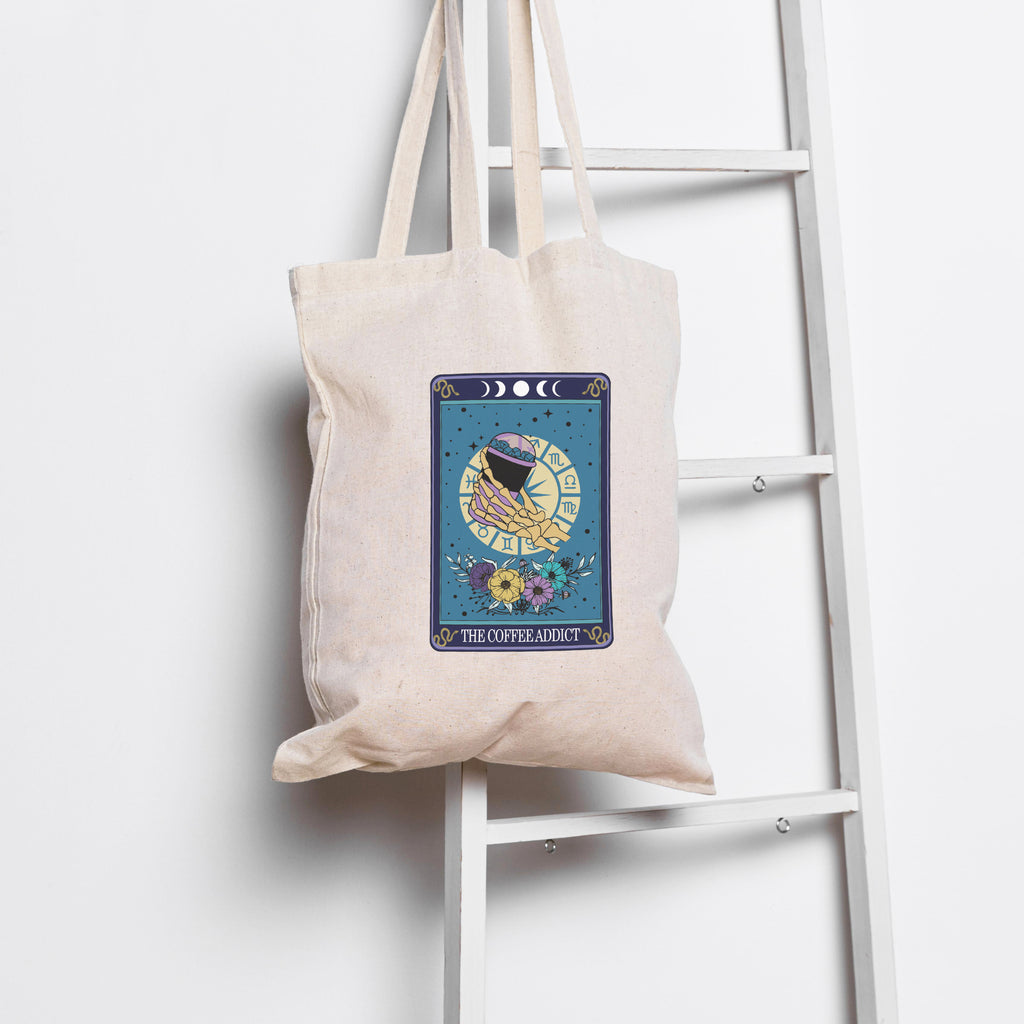 Tarot Funny Coffee Lover Tote Bag