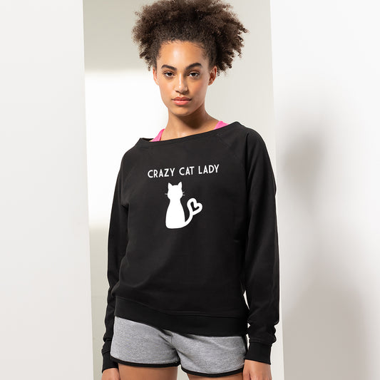 Crazy Cat Lady Slouch Fit Sweatshirt