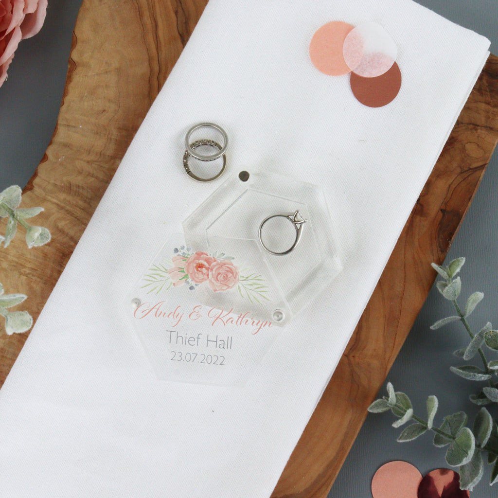 Custom acrylic ring bearer box
