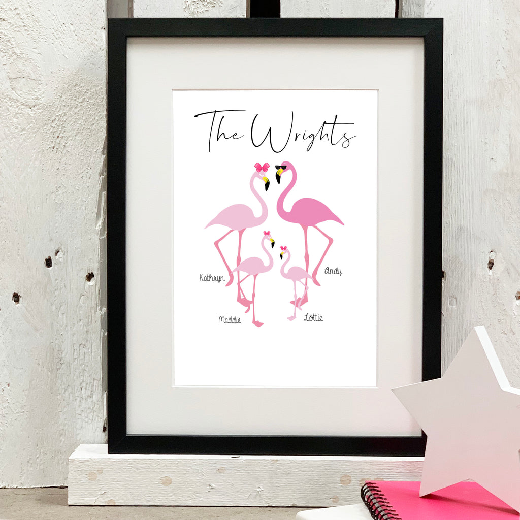 personalised family print with names added