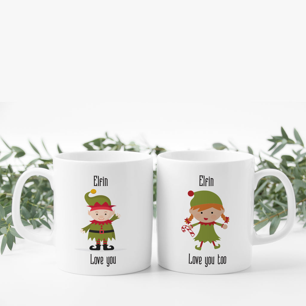 Cute festive mugs for couples
