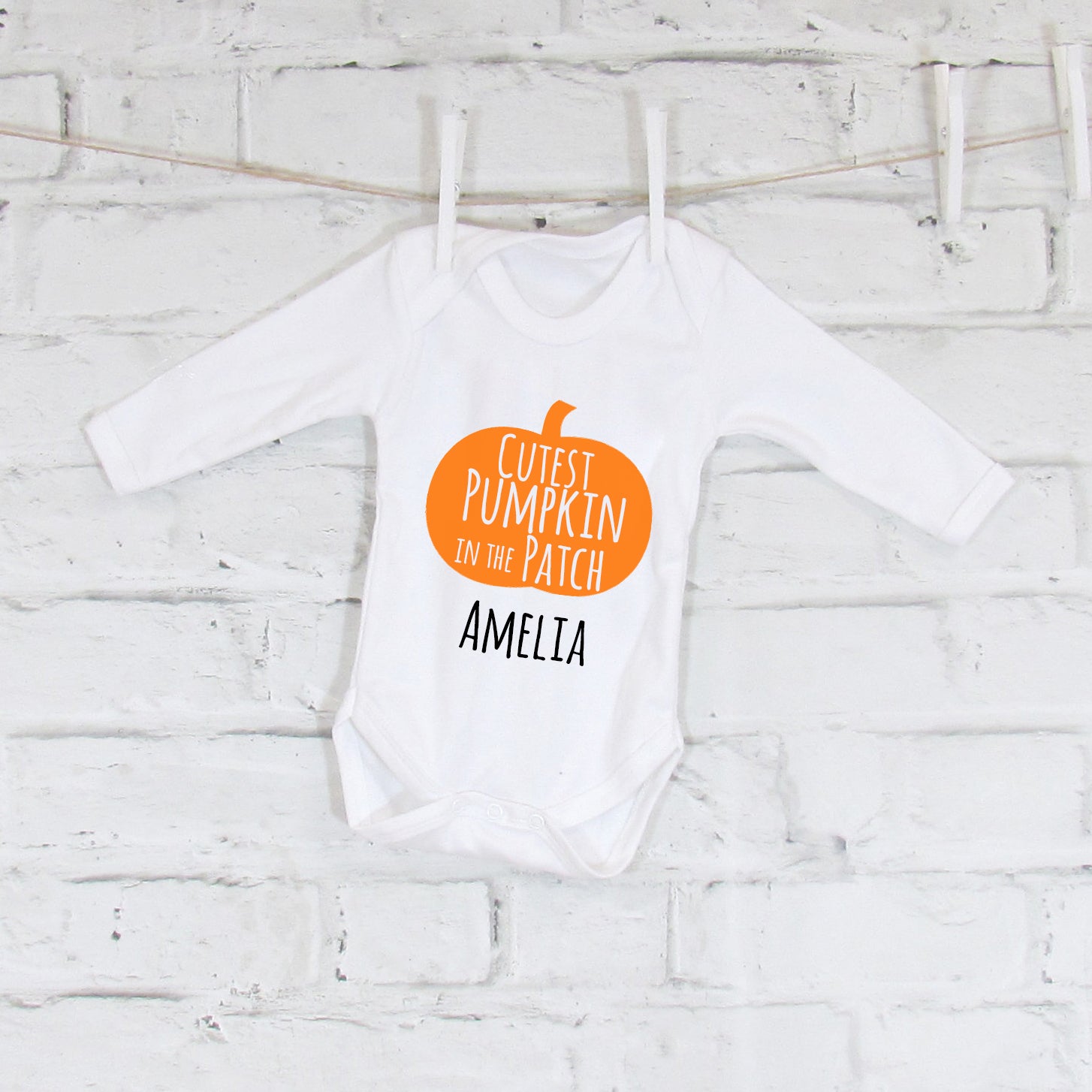 Personalised Halloween Baby Grow