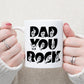 Dad You Rock Finger Spelling Mug