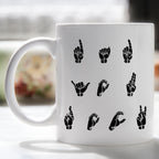 Rock Fingers Father's Day Mug