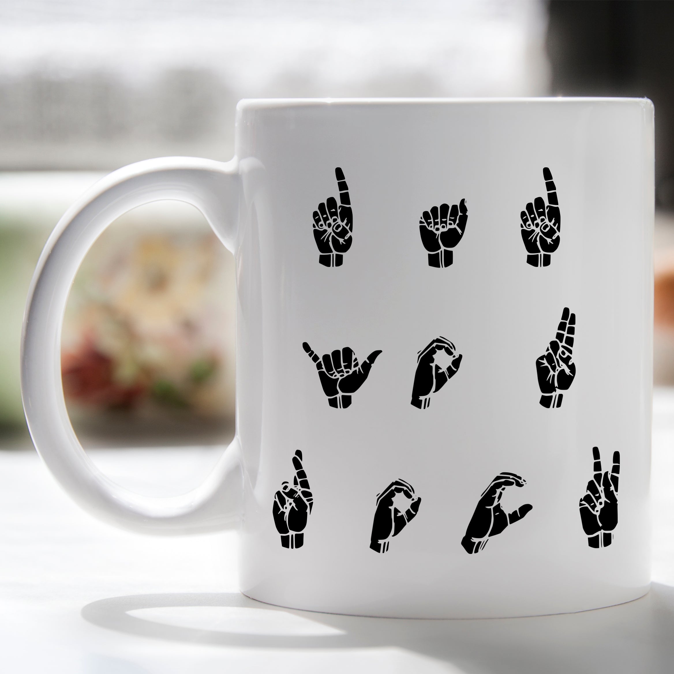 Rock Fingers Father's Day Mug