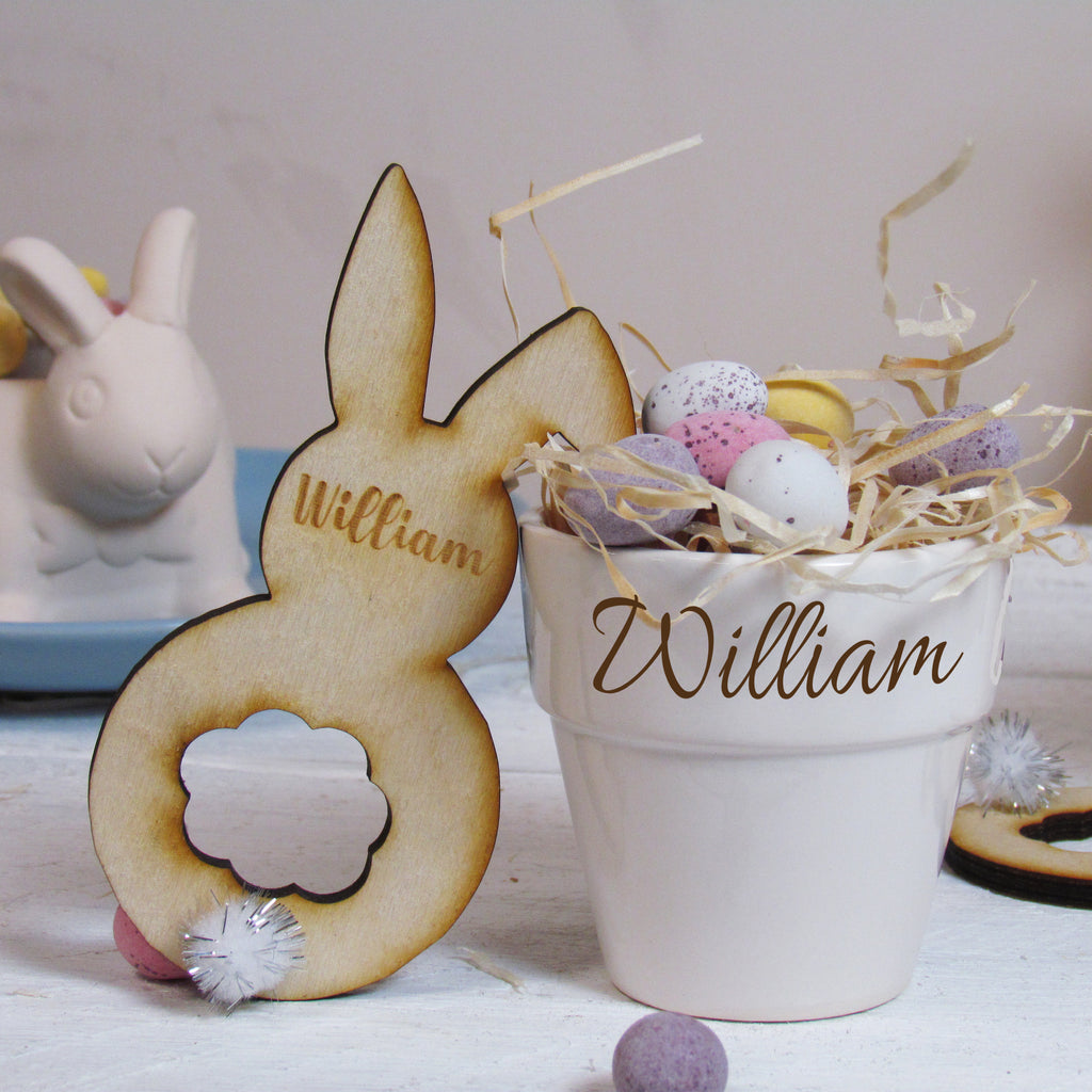 Personalised Wooden Easter Napkin Ring