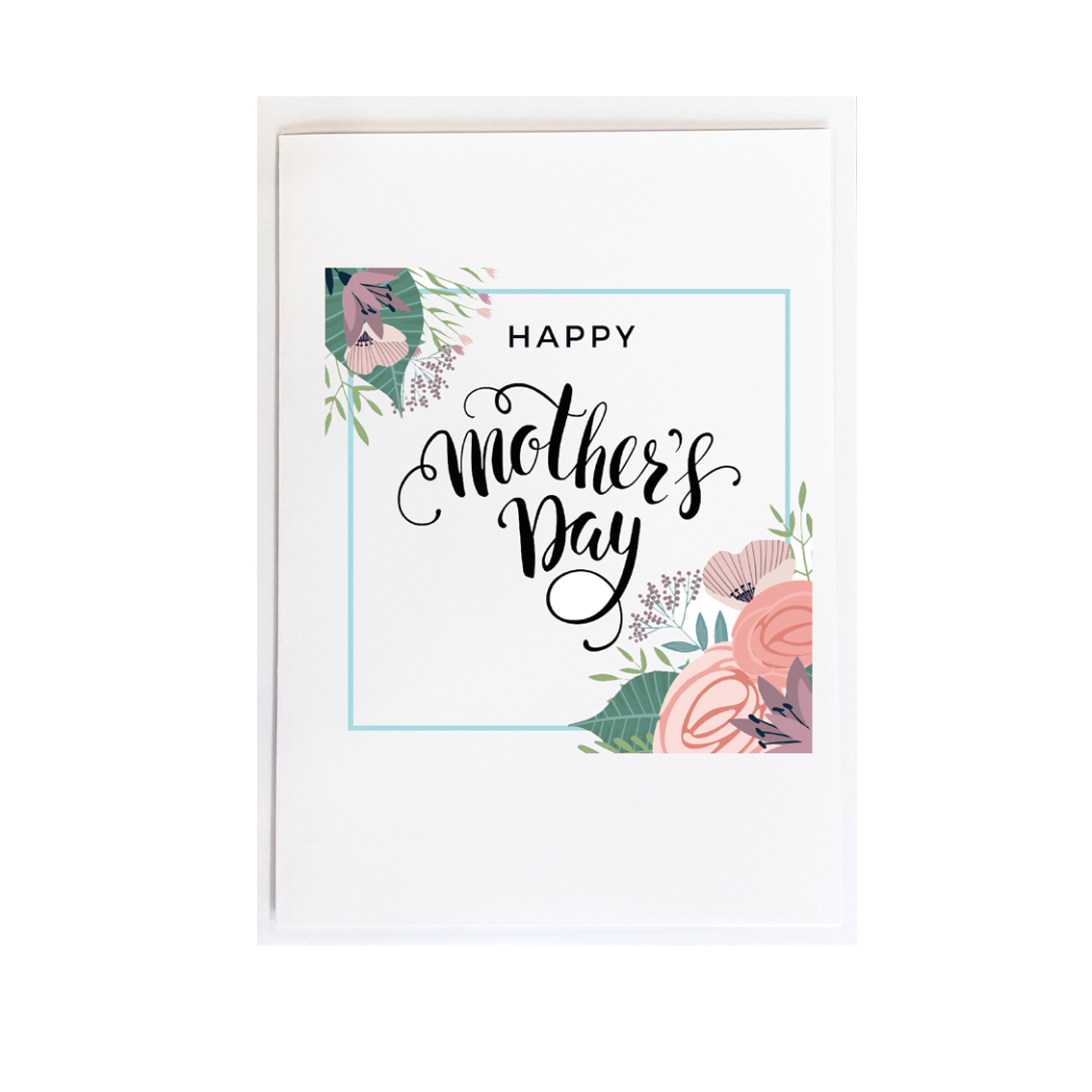 Elegant Mother’s Day card with flowers
