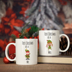 His and hers Christmas mug set