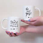 Engagement Gift Mug Set