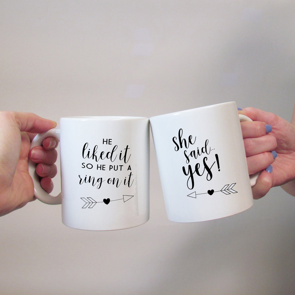 Engagement Gift Mug Set