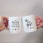 Engagement Gift Mug Set