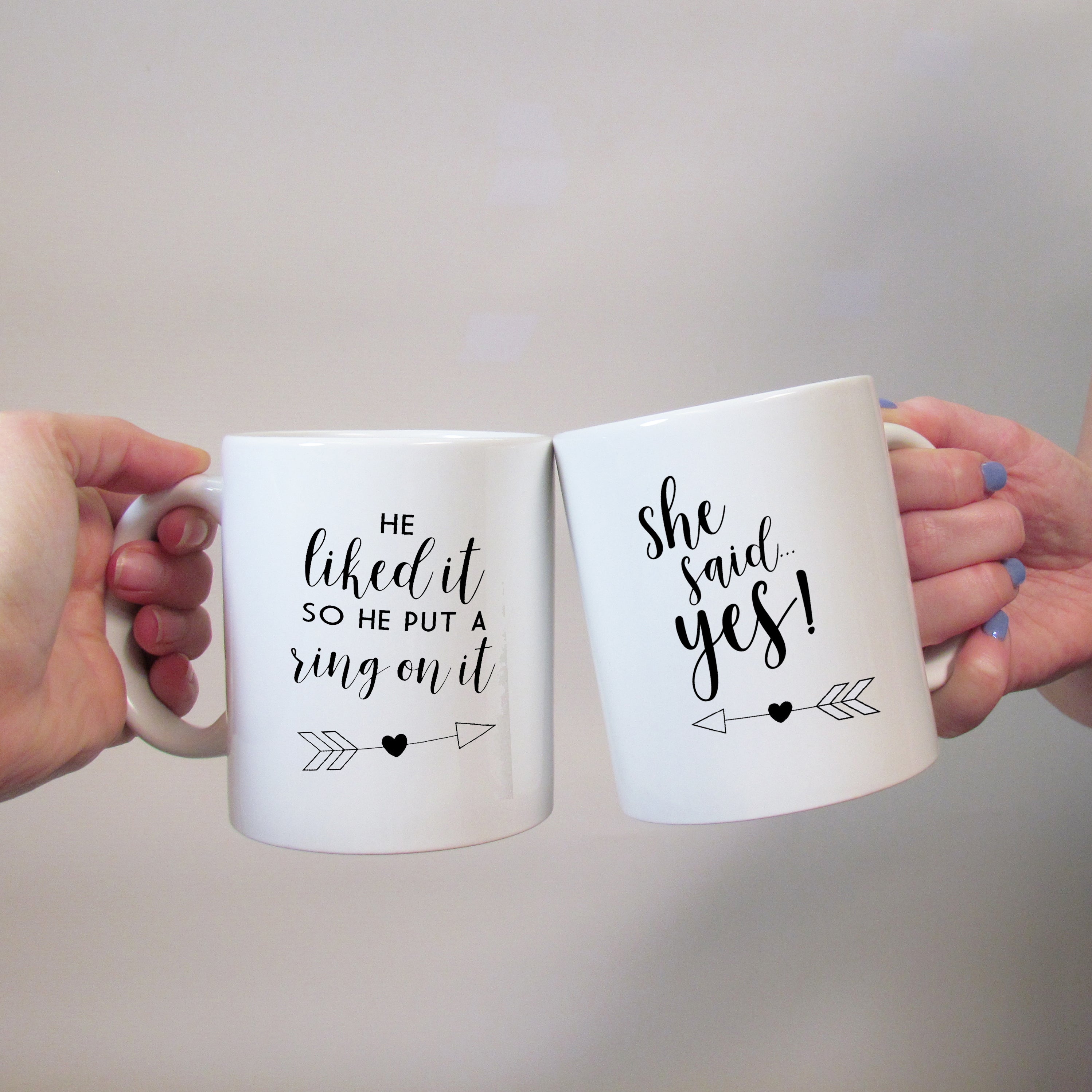 Engagement Gift Mug Set