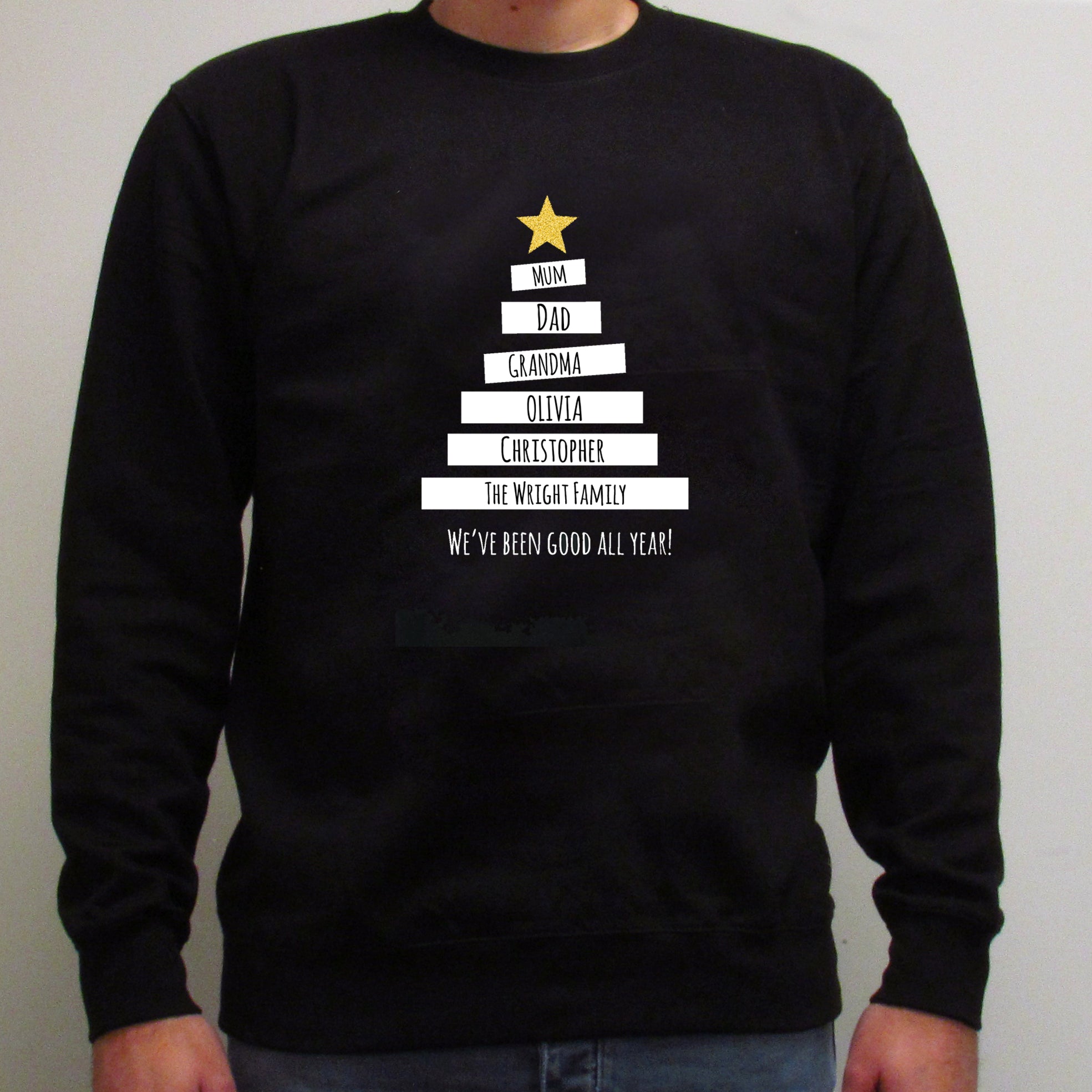 Personalised Family Christmas Jumper