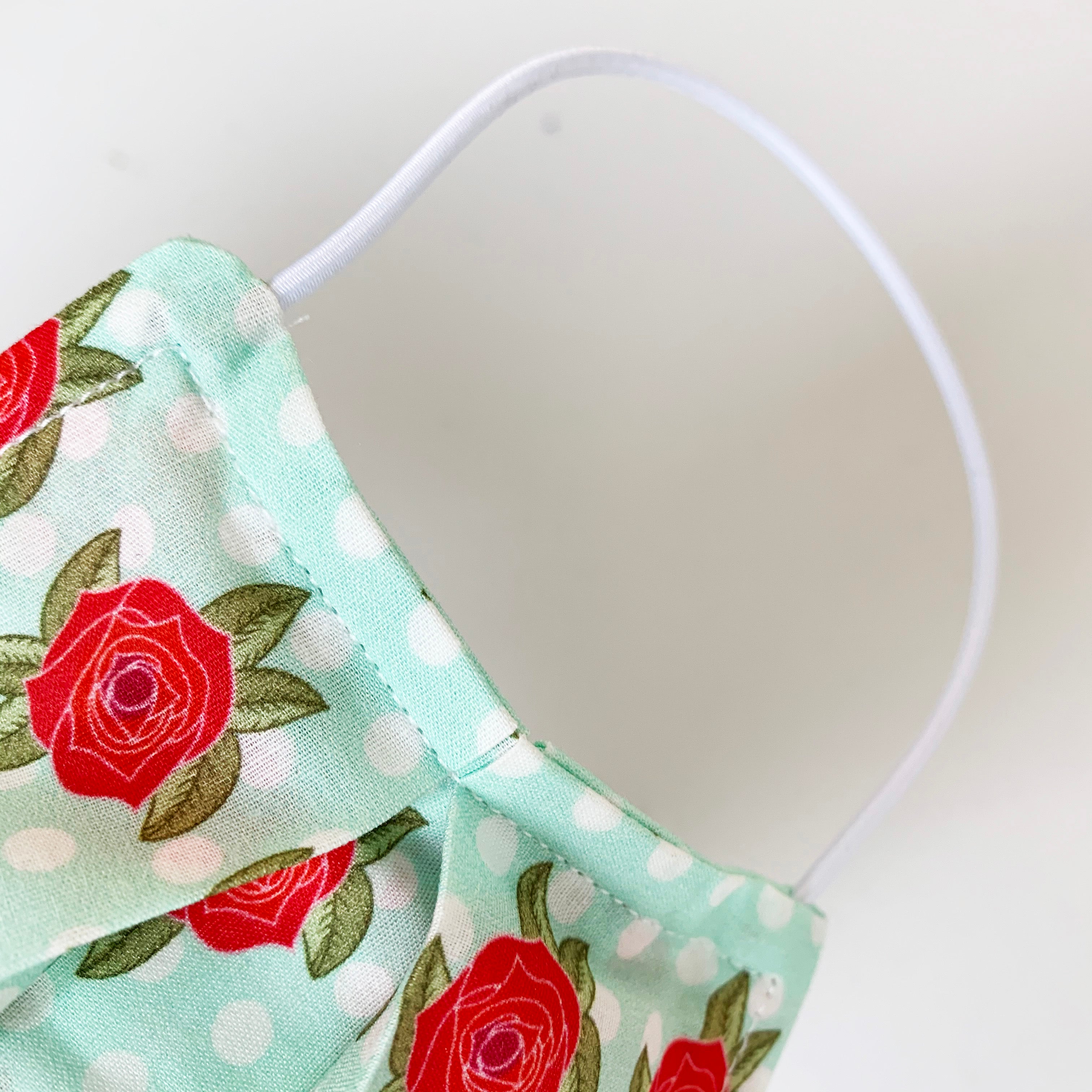 Floral Cotton Facemask With Nose Wire And Filter Pocket