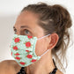 Floral Cotton Facemask With Nose Wire And Filter Pocket