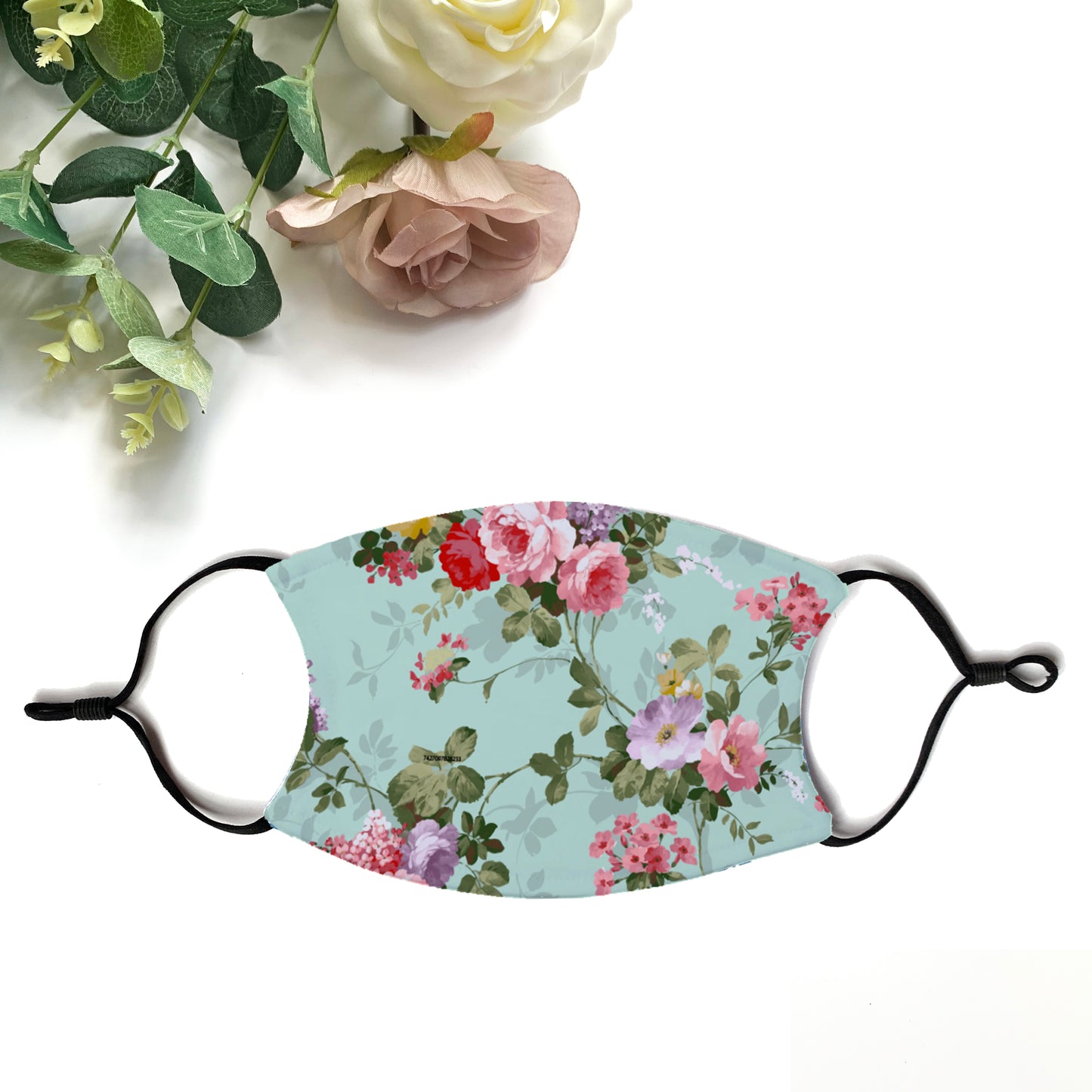 Floral Print Adult Face Mask With Filters