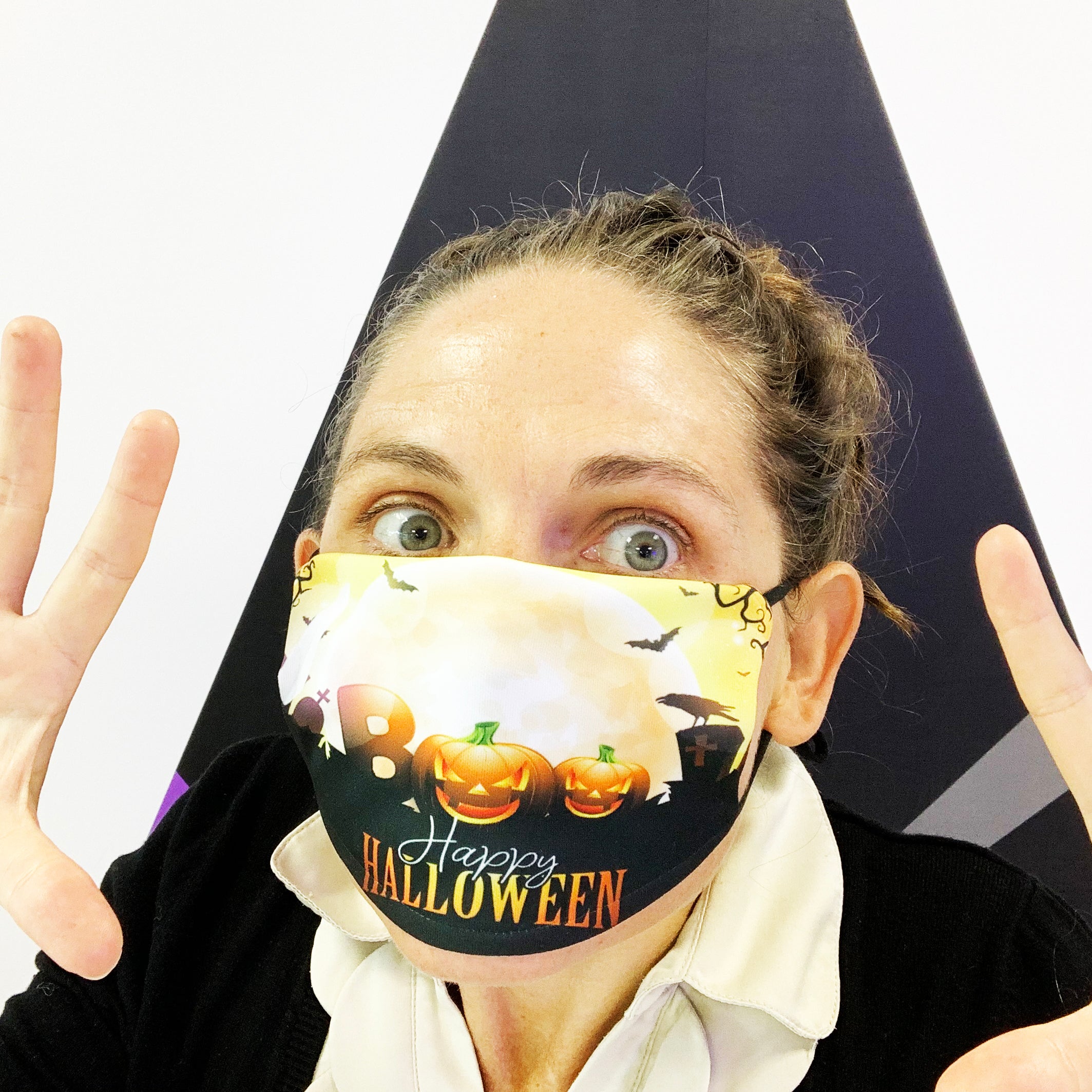 Boo Halloween Face Mask