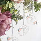 Hexagonal Acrylic Hanging Wedding Table Plan