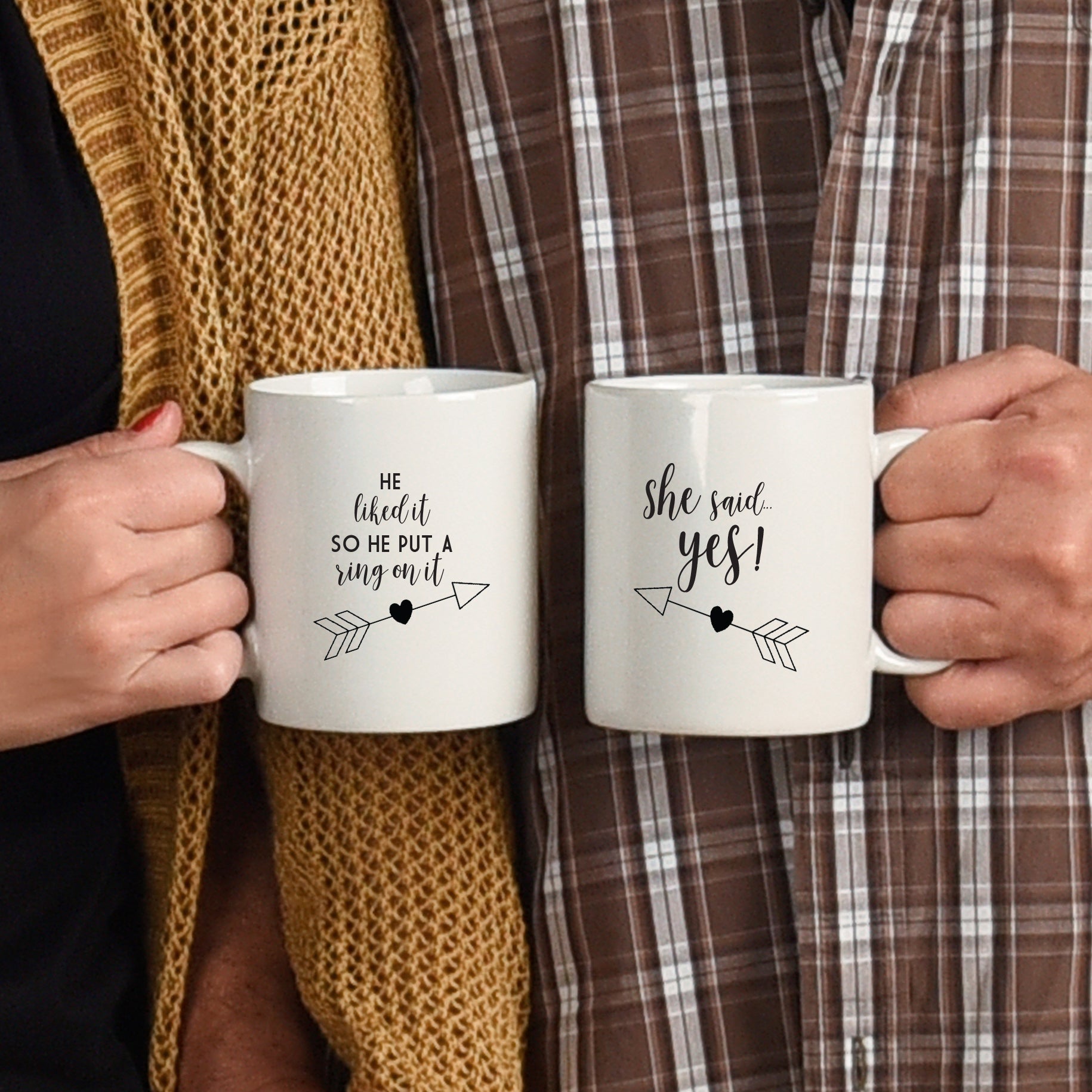 Engagement Gift Mug Set