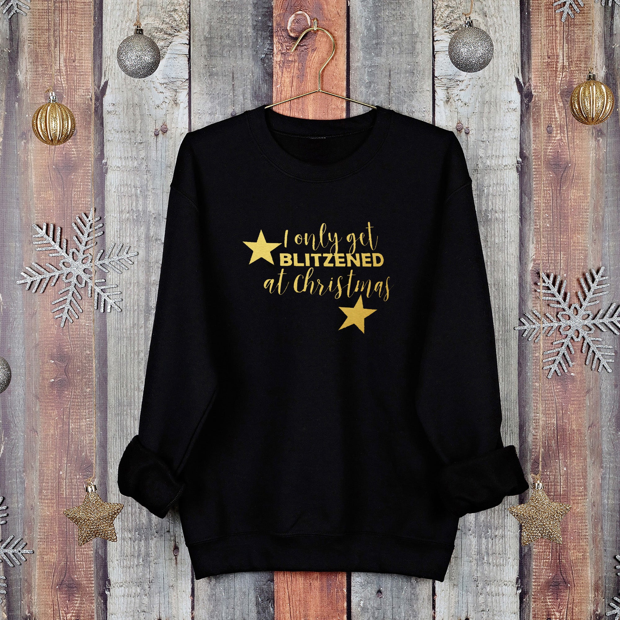 I only get Blitzened at Christmas jumper
