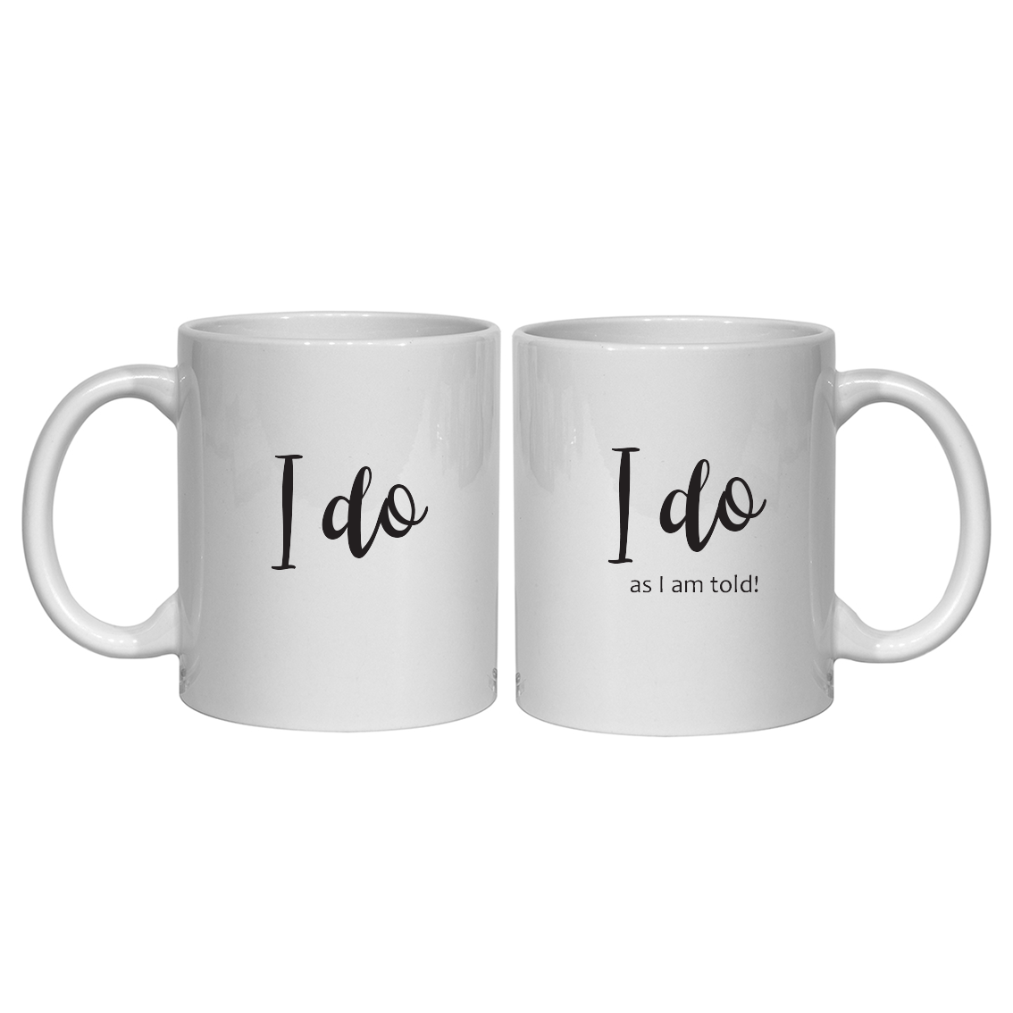 I Do Wedding Mug Set