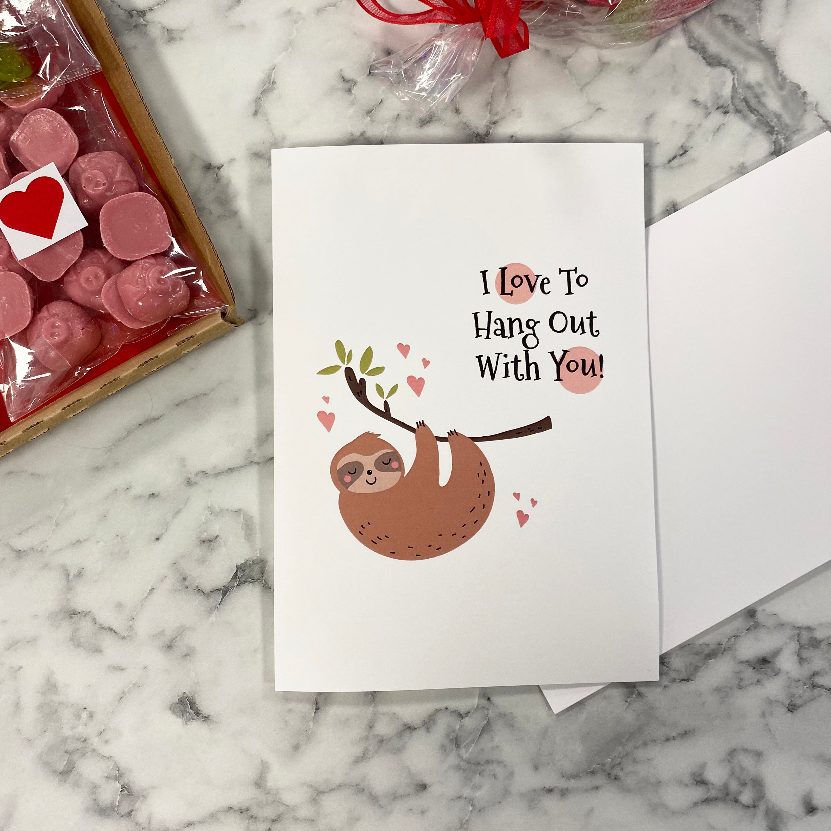 I Love To Hang With You Funny Valentine's Card