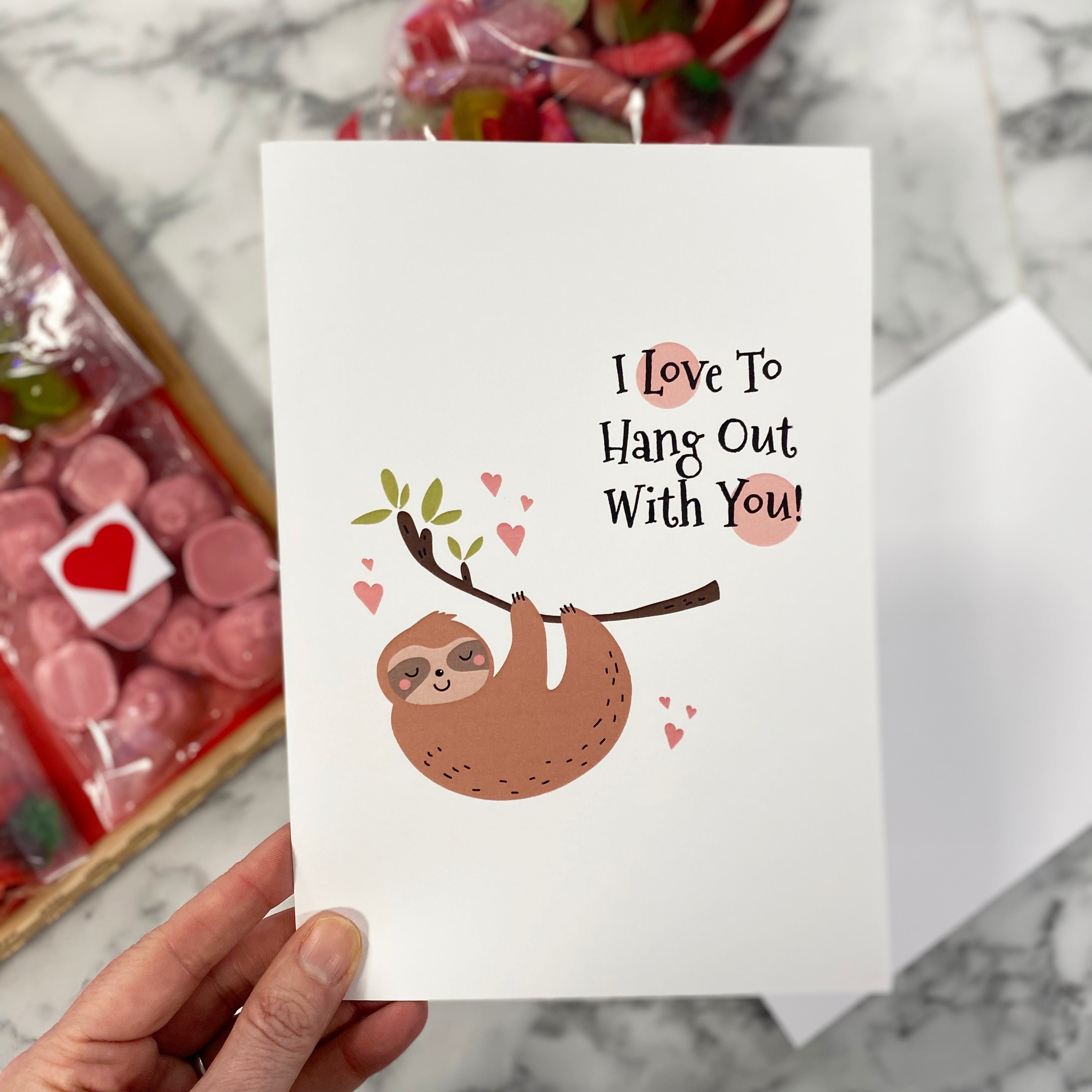 I Love To Hang With You Funny Valentine's Card