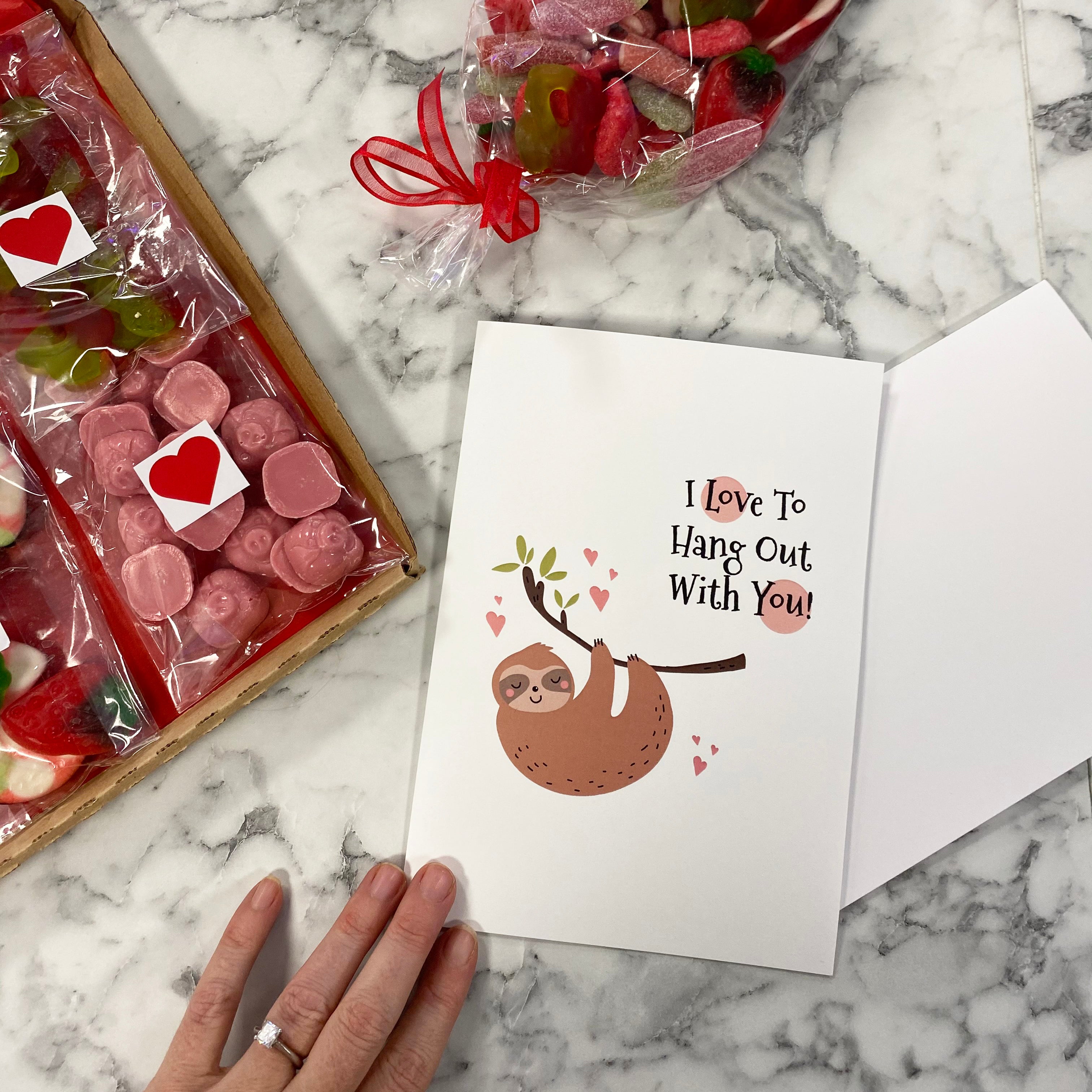 I Love To Hang With You Funny Valentine's Card