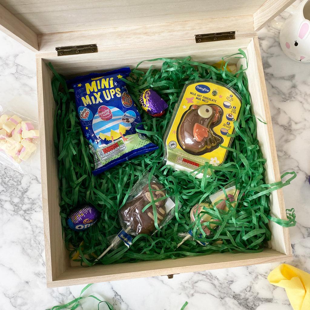 Personalised Printed Wooden Easter Treat Box