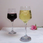 Personalised Engraved Wedding Wine Glass - Just Married