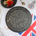 coronation slate cake platter