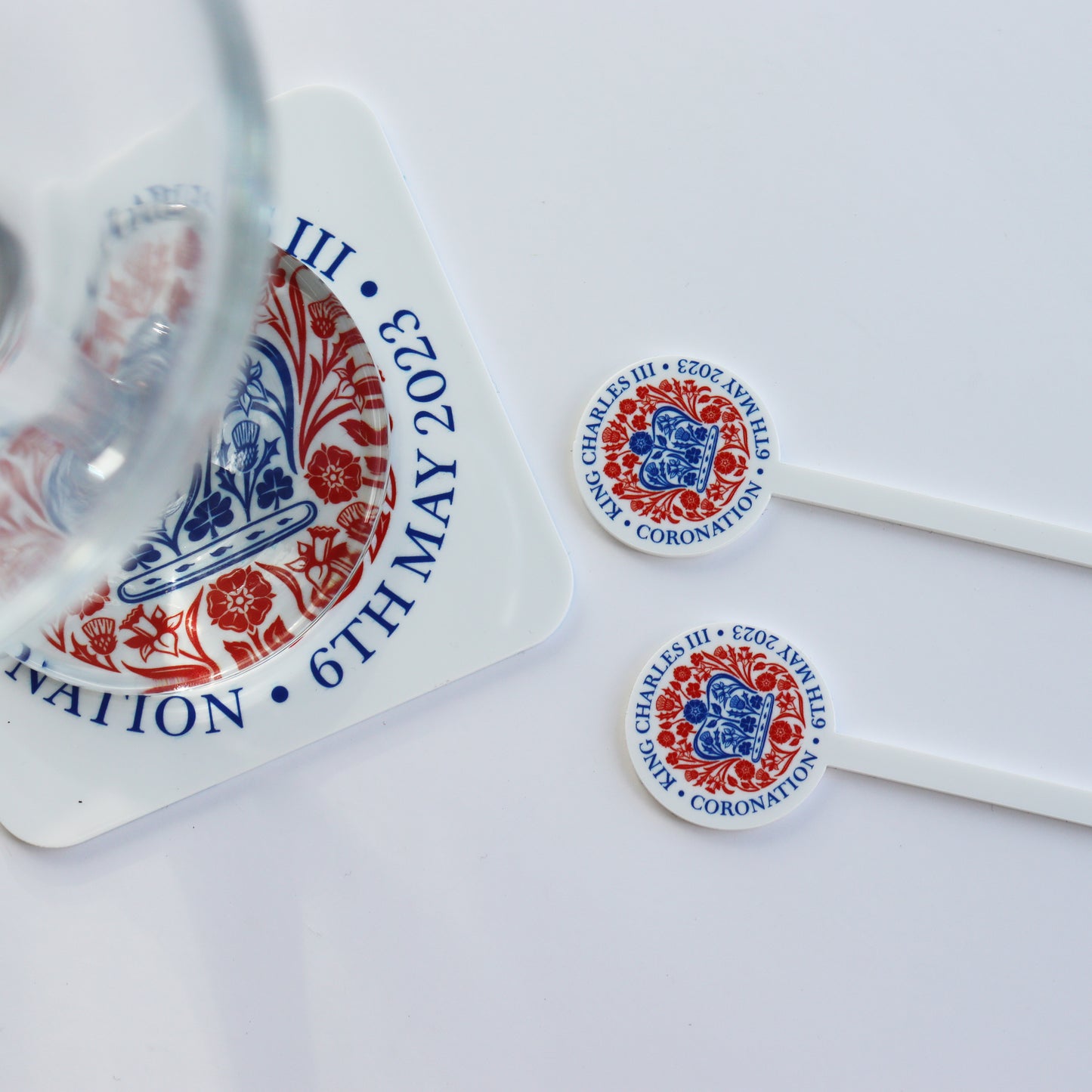 King Charles III drink stirrers cocktail stirrers coronation partyware