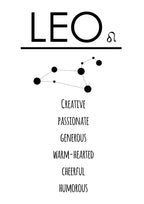 Horoscope Monochrome Print