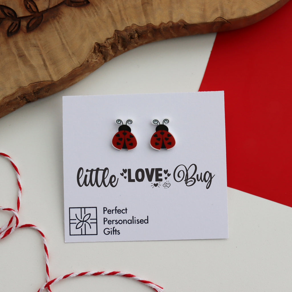 Bug studs for Valentine's Day