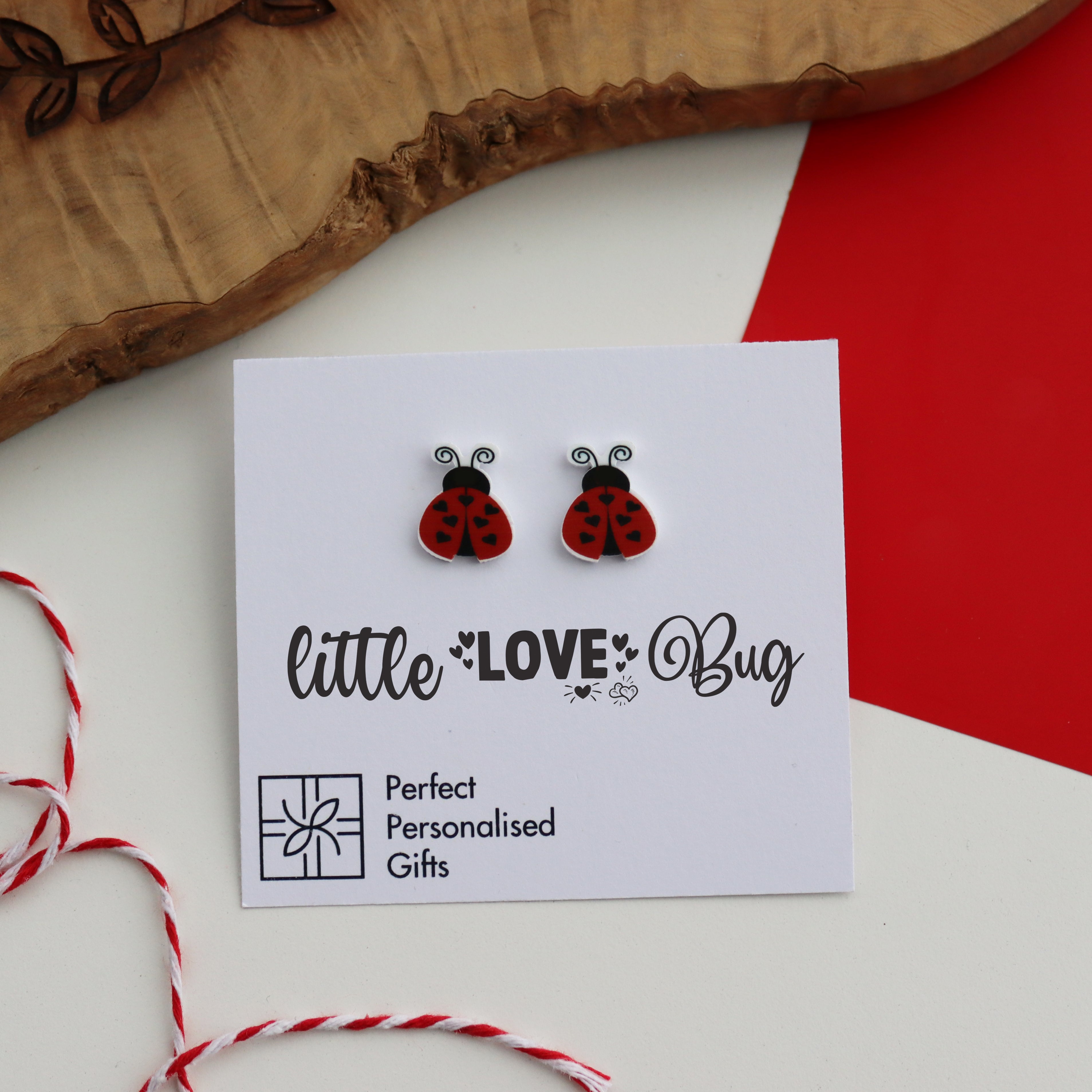 Bug studs for Valentine's Day